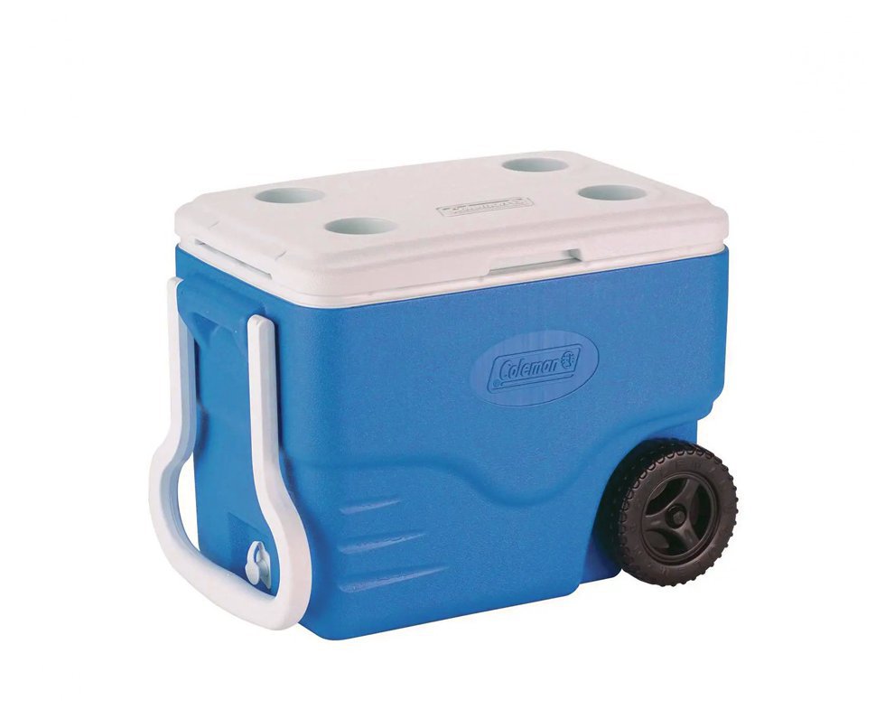 Caixa Térmica C/ Rodas 40 Qt (38 Lts) - Azul - Coleman