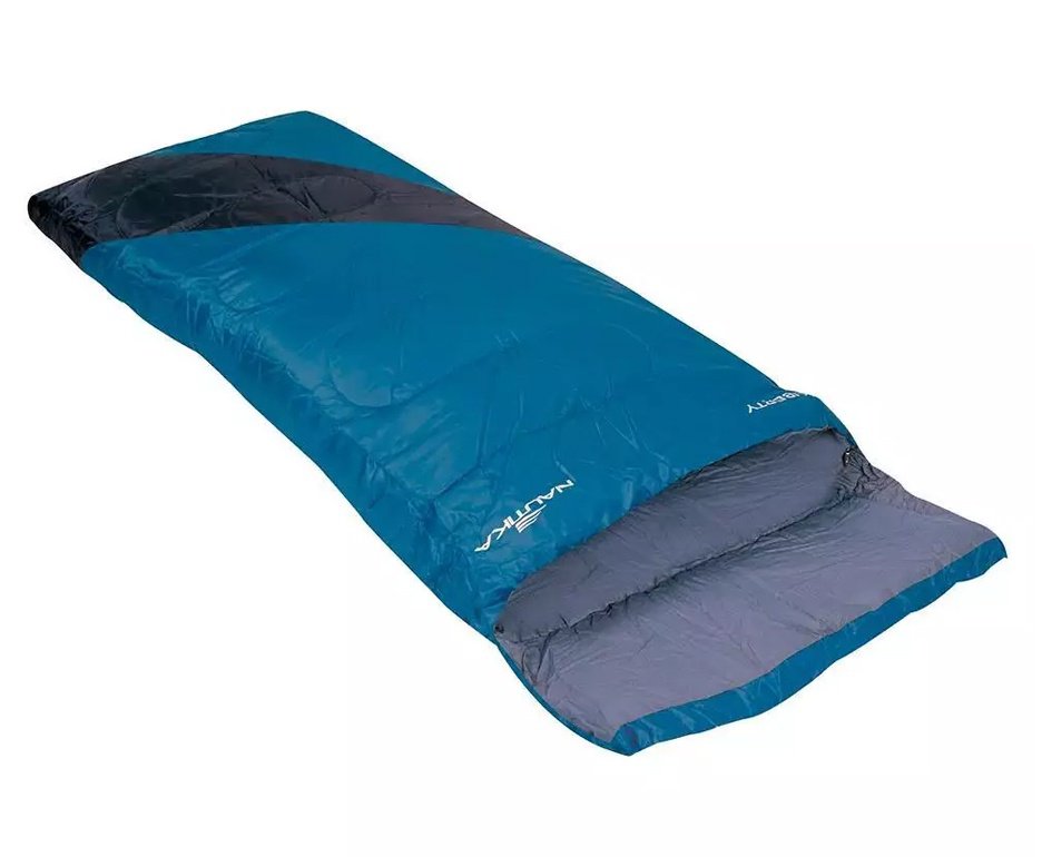 Saco de Dormir Liberty +4°c A +10°c Preto E Azul - Nautika