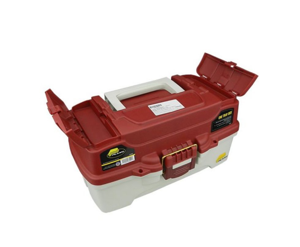 Caixa De Pesca Plano - 1 Bandeja + 1 Suporte P/ Spinnerbait - Plano