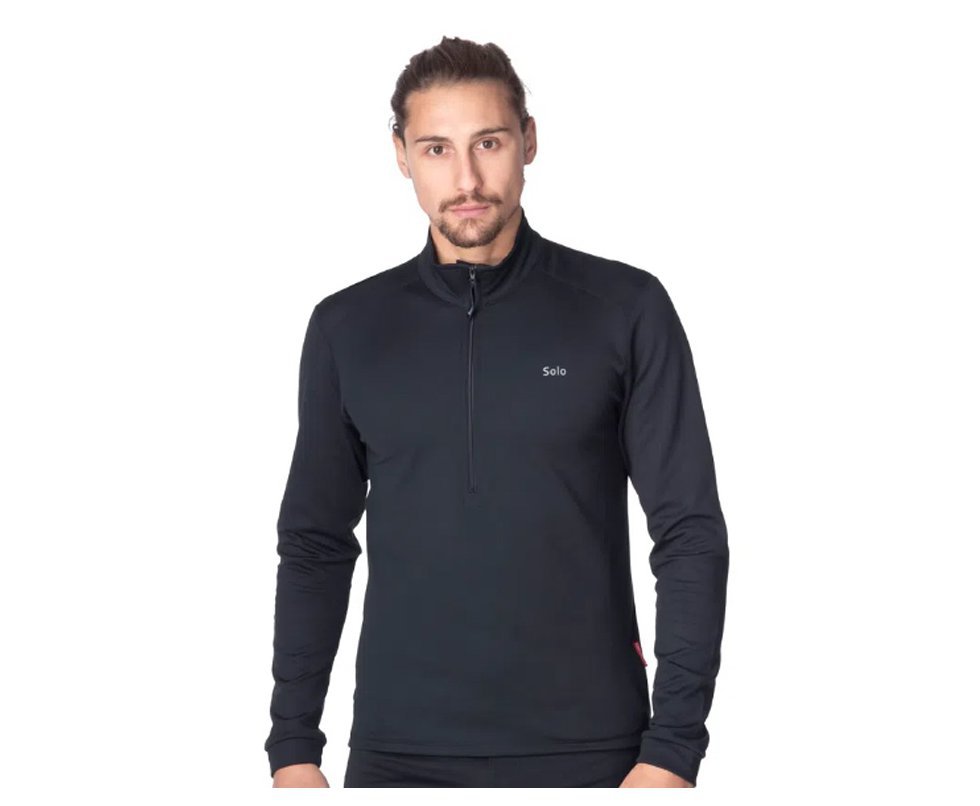 Blusa X-thermo Air Zip - Preto - Solo