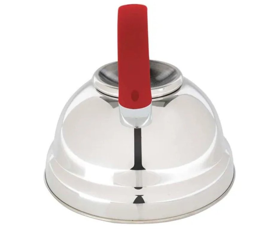 Chaleira  Inox 3l Fundo Trip Diletta Vermelha - Mor