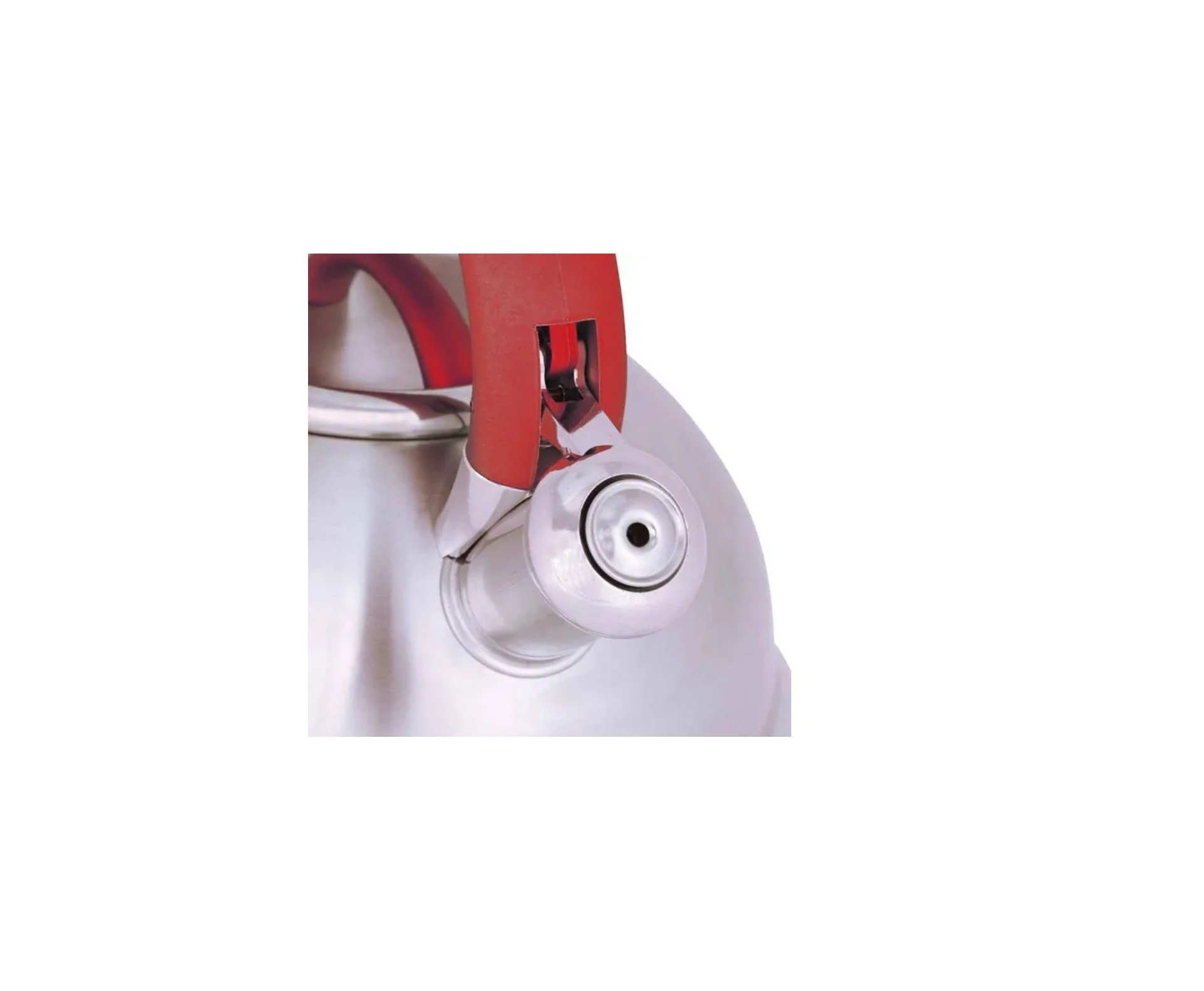 Chaleira Inox 3l Fundo Trip Diletta Vermelha - Mor