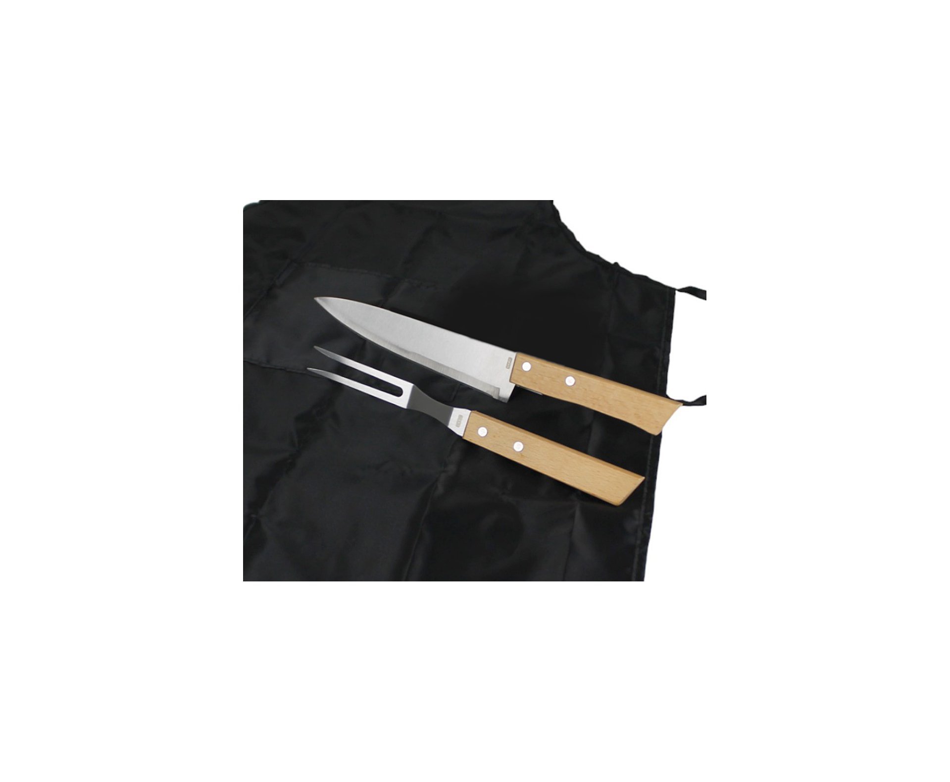 Kit Assador com avental, faca e garfo Fix Ud 3101- Fixxar