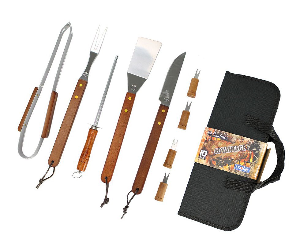 Kit Churrasco Advantage 10 Pçs Ud 2501 - Fixxar