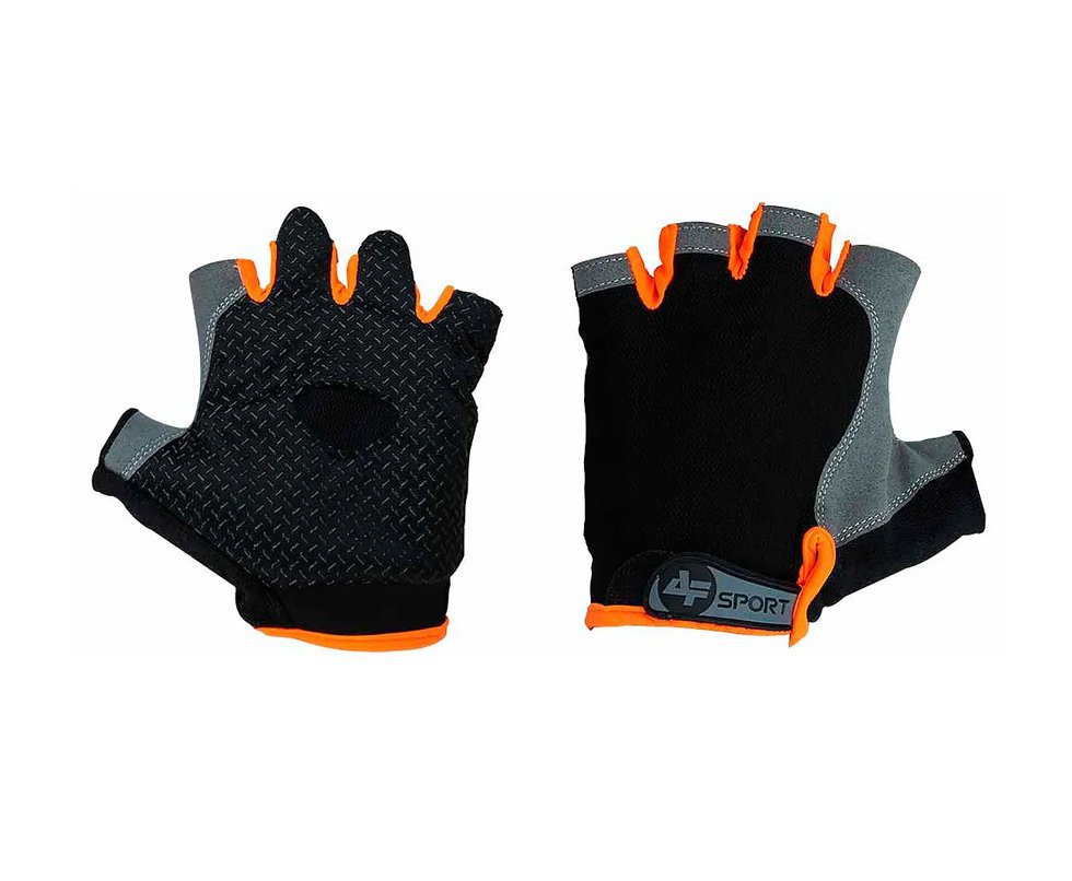 Luva Esportiva Yl015 Preta Orange Albatroz