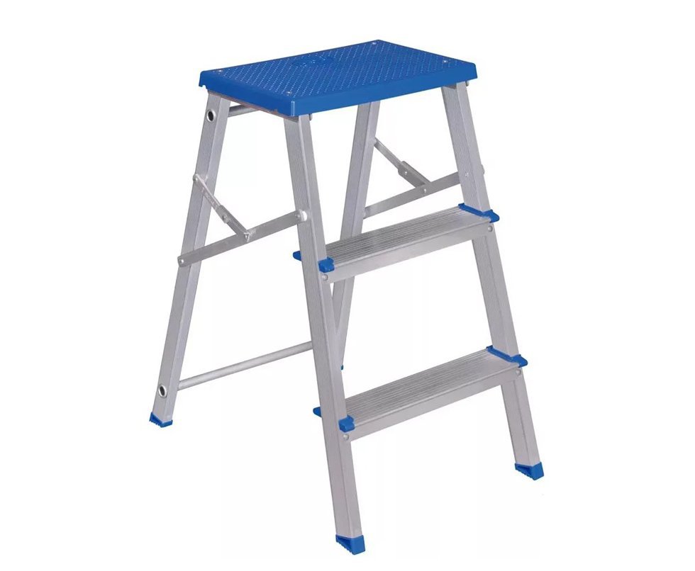 Escada Tesoura Banqueta Mor Alumínio