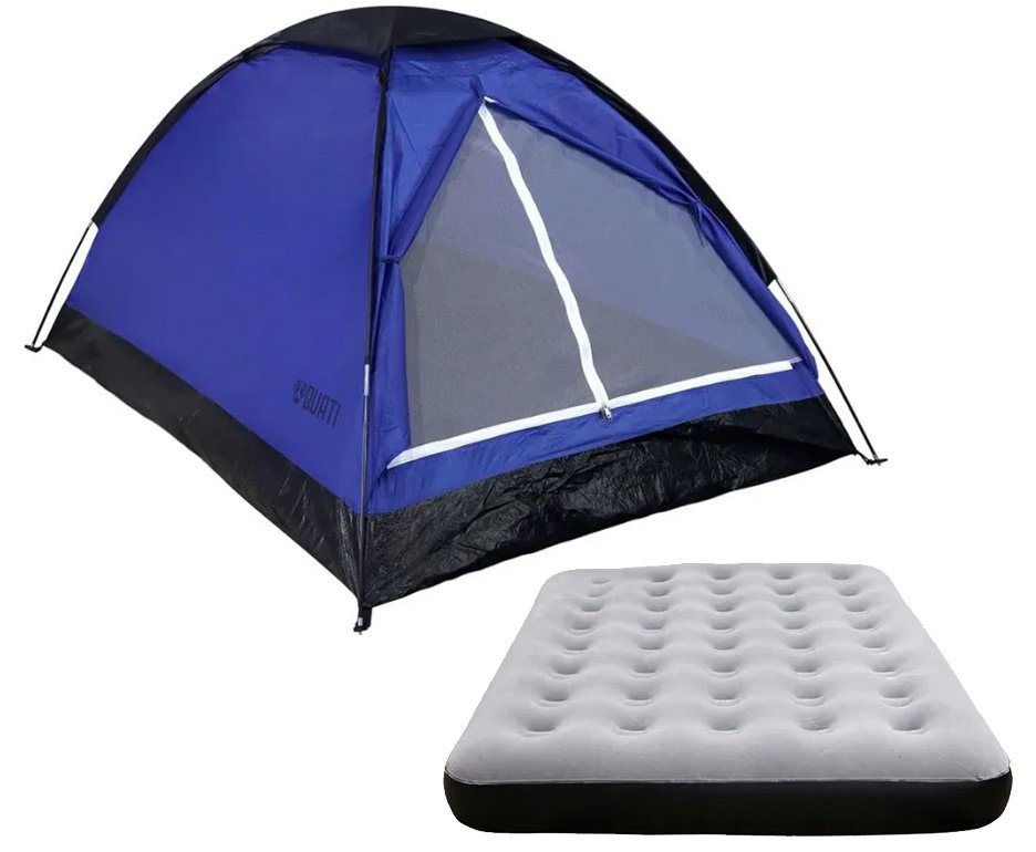 Kit 1 Barraca Iglu 4 Pessoas + 1 Colchão De Casal Inflavel NTK