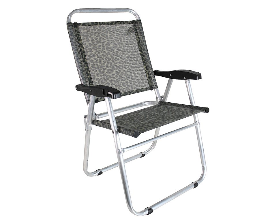 Cadeira Praia Em Aluminio Zaka Cancun Plus Colors Onça