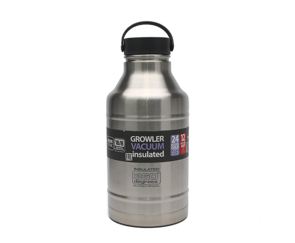 Garrafa/ Growler Térmico 1,8L - Mod 360° Sea To Summit Prata