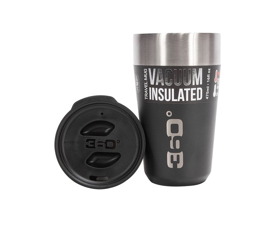 Caneca/Copo Térmica 360º com tampa Mug Large 475ml Preto - Sea To Summit