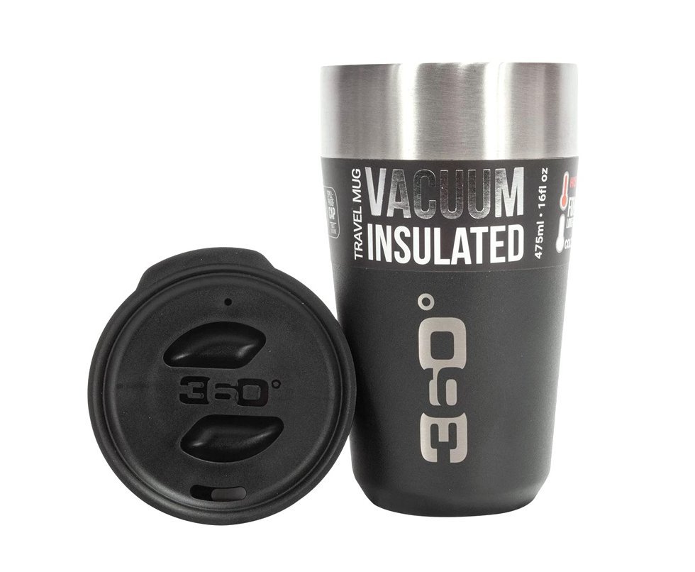 Caneca/Copo Térmica 360º com tampa Mug Large 355ml Preto - Sea To Summit