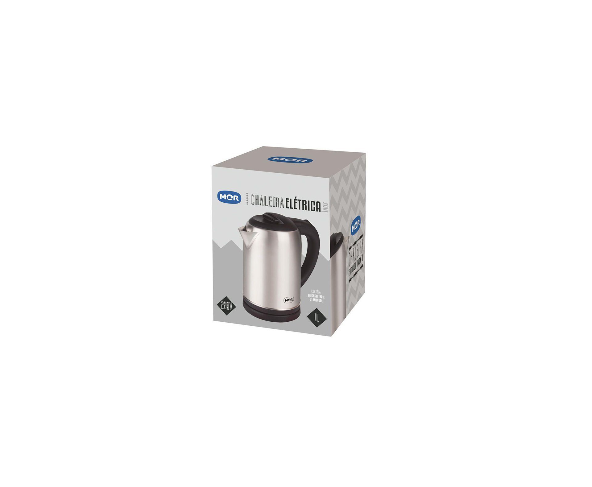 Chaleira Elétrica Inox 1 Litro 220V - Mor