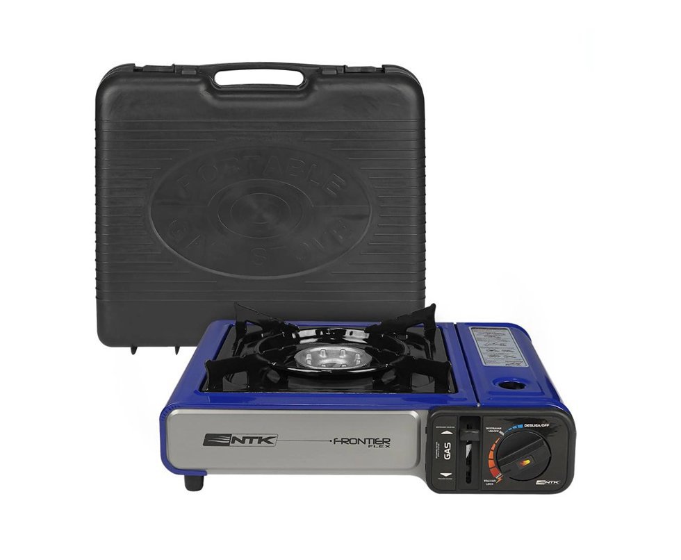 Fogareiro Frontier Portatil Para Cozinha E Camping Azul - Nautika