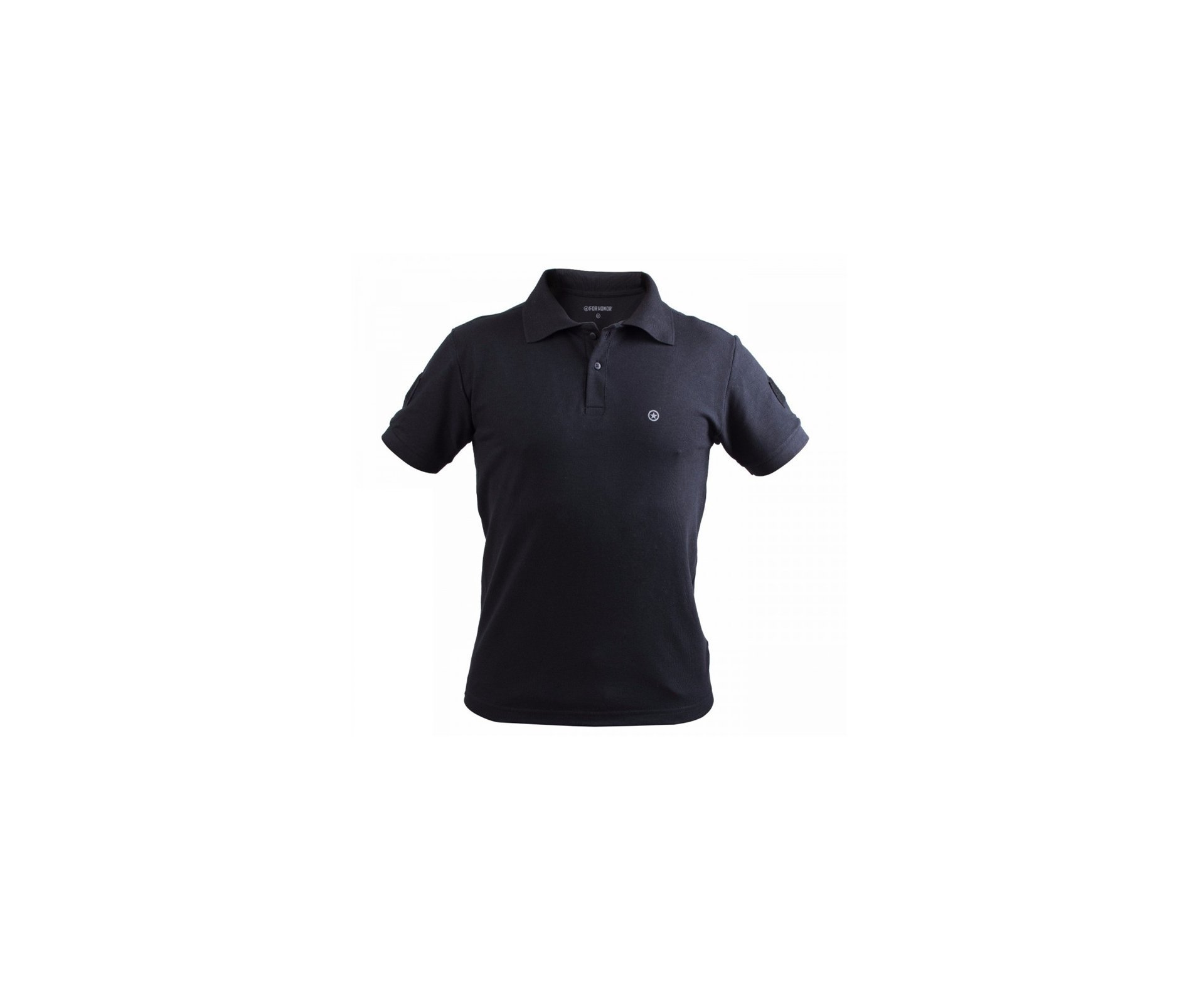 Camisa Polo Com Velcro For Honor-1 Black