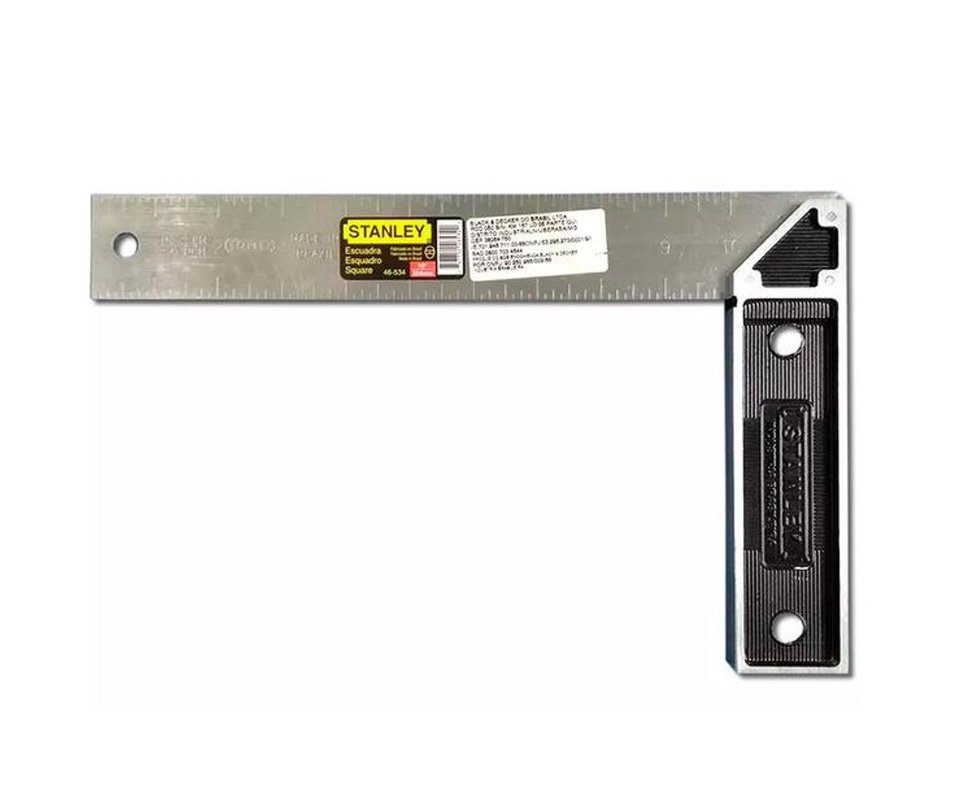 Esquadro Profissional 254mm 10"pol Cabo aluminio  -  Stanley