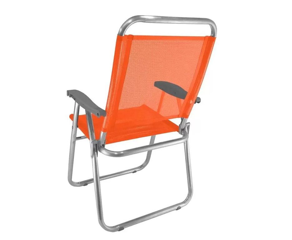 Cadeira Verão Cancun Plus Laranja Cítrica Zaka