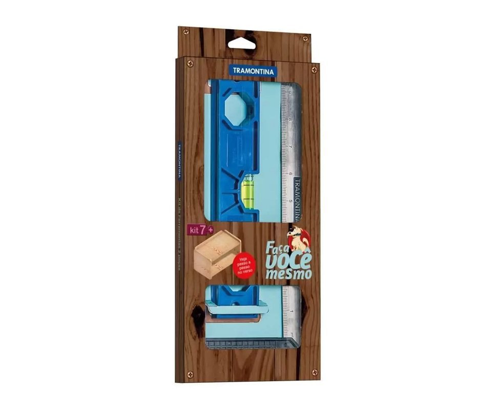 Conjunto de Ferramentas 2 peças Esquadro + Nível - Tramontina