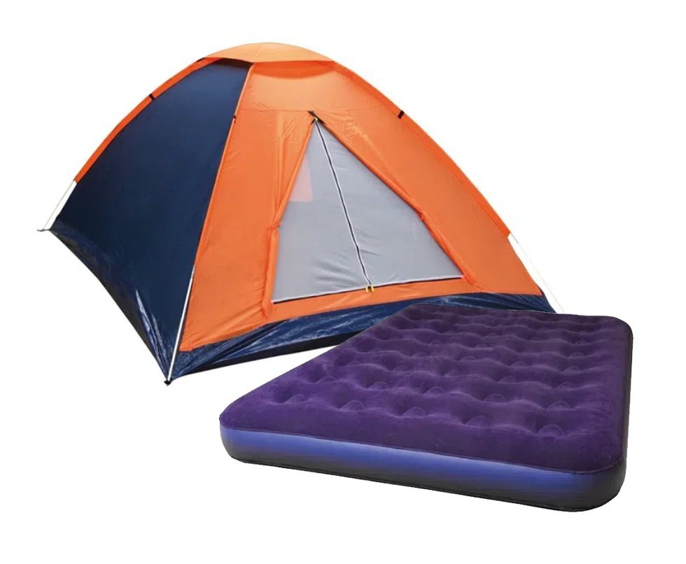 Barraca Camping Praia Iglu Panda 4 Pessoas Nautika + Colchão Casal