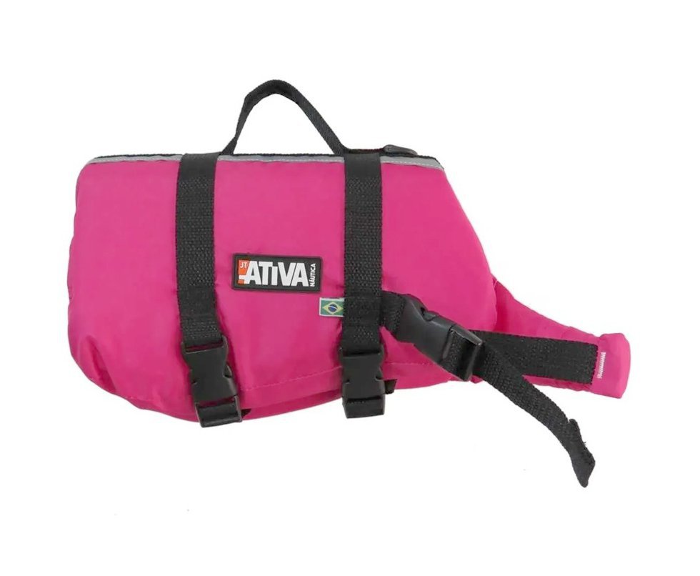 Colete Salva Vidas Para Cachorro Pet Vest Jt Ativa Rosa - Ativa
