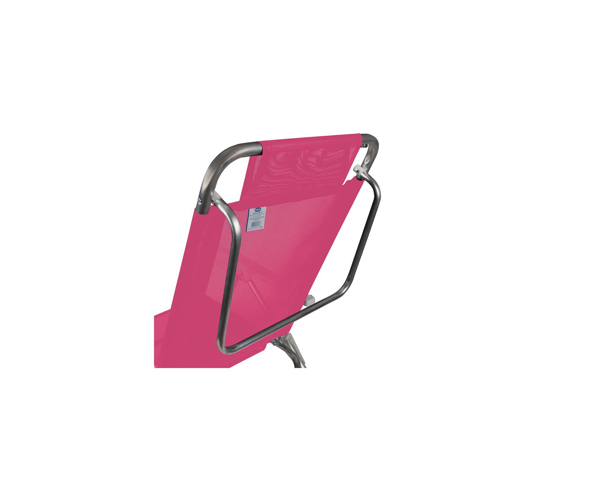 Cadeira Reclinável De Praia Alumínio Mor Fashion - Rosa