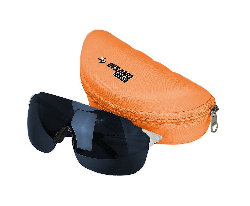 Óculos Montain Bike 2 Armação Branca Lente Azulada Insano Shades