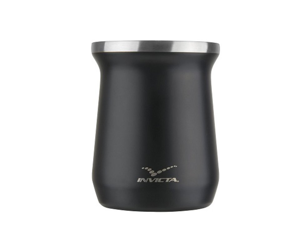 Cuia Térmica para Chimarrão Terere 250ml Preto Invicta