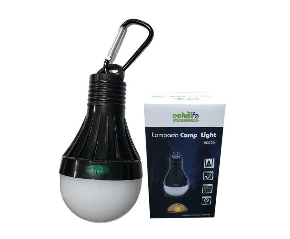 Lâmpada LED Inteligente Camplight Echo Life - Preto