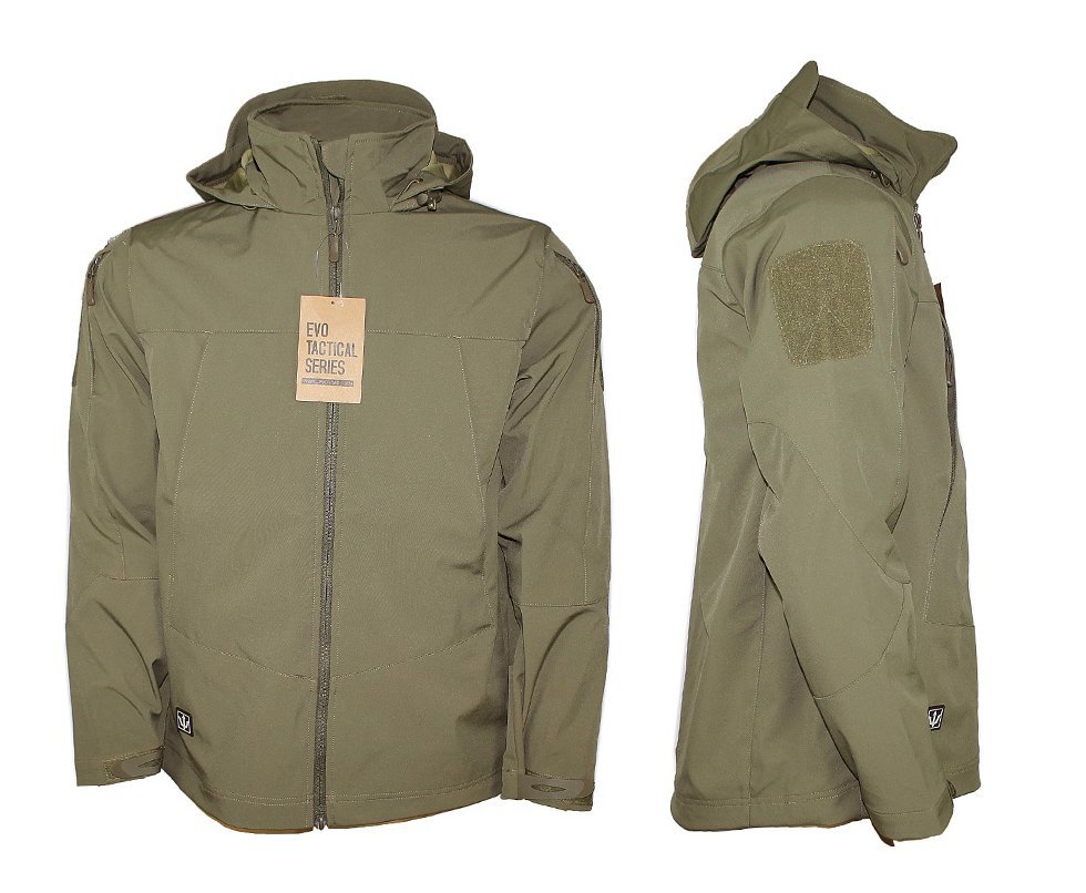 Jaqueta Tática Evo Tactical Raptor Com 6 Bolsos TAN