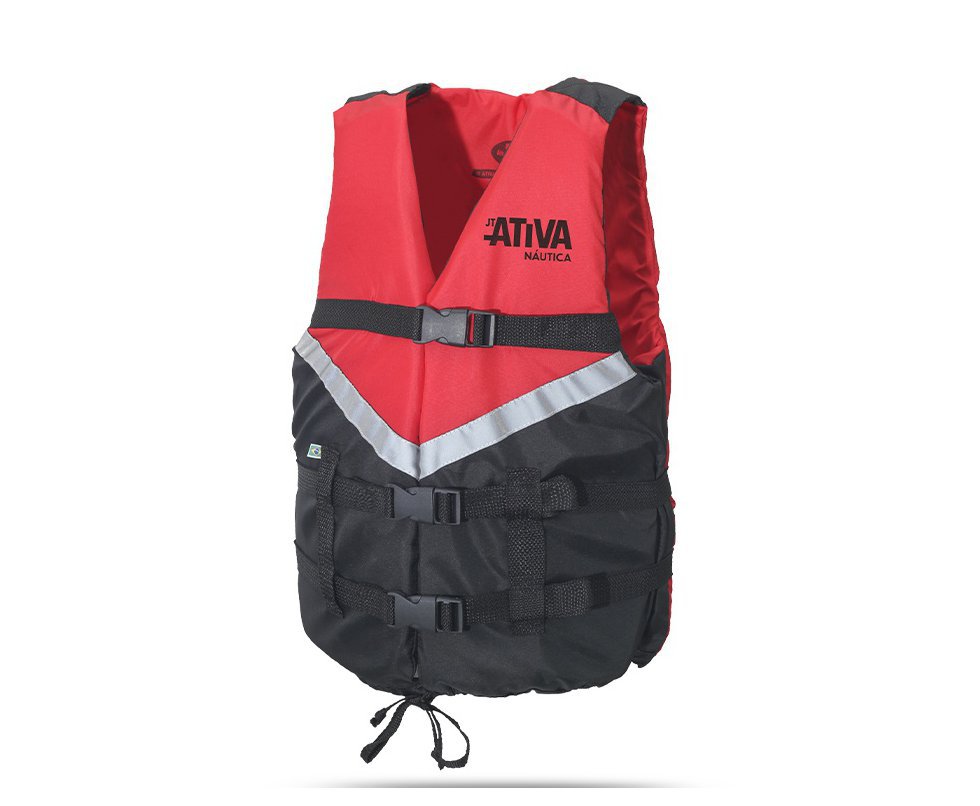 Colete Nautico Ativa Canoa 2.0 - Vermelho