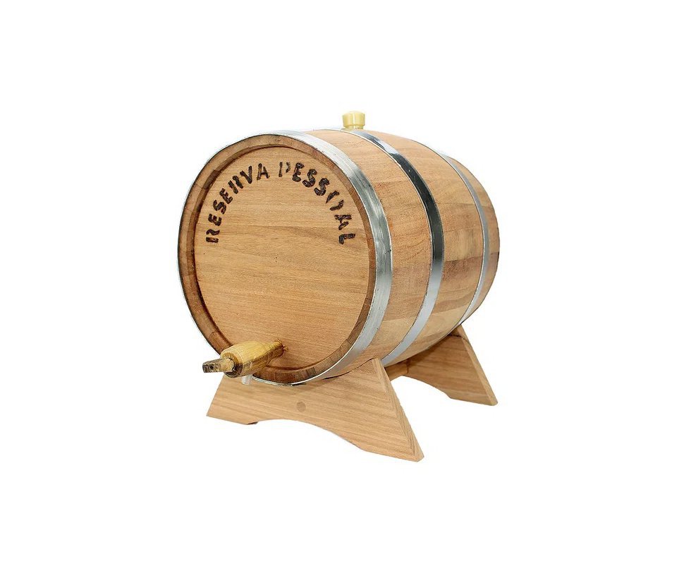Barril de madeira Natural Umburana Horizontal 1 Lt - Tanoaria Santo Antônio