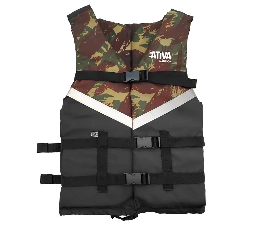 Colete Nautico Ativa Canoa 2.0 - Camuflado