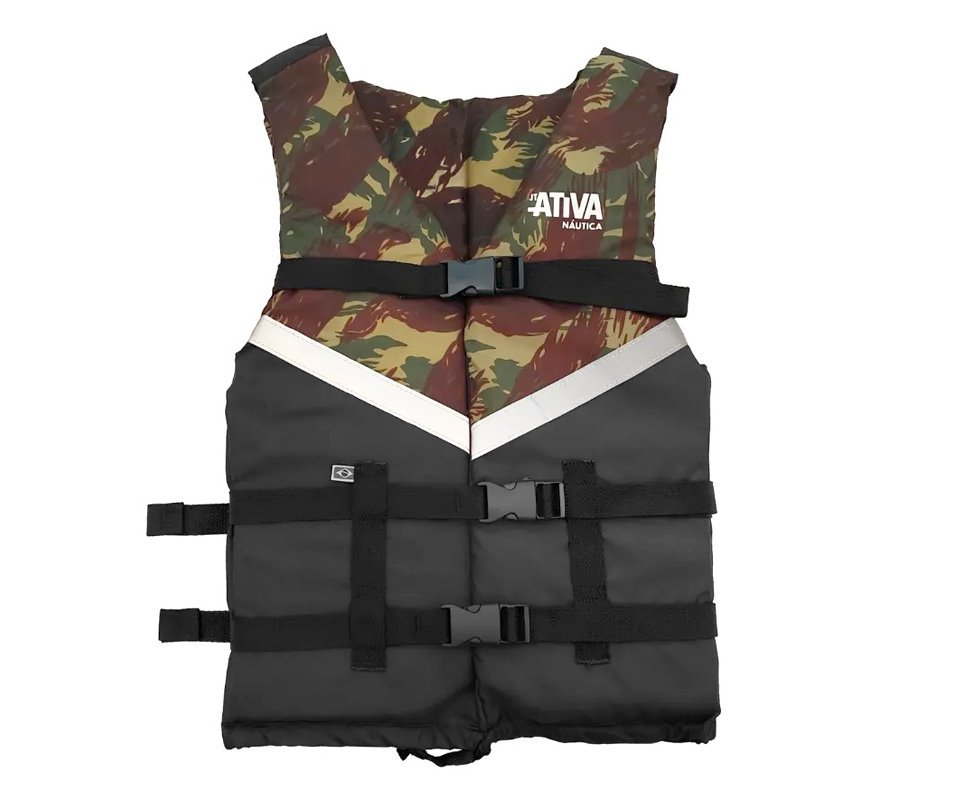 Colete Nautico Ativa Canoa 2.0 - Camuflado