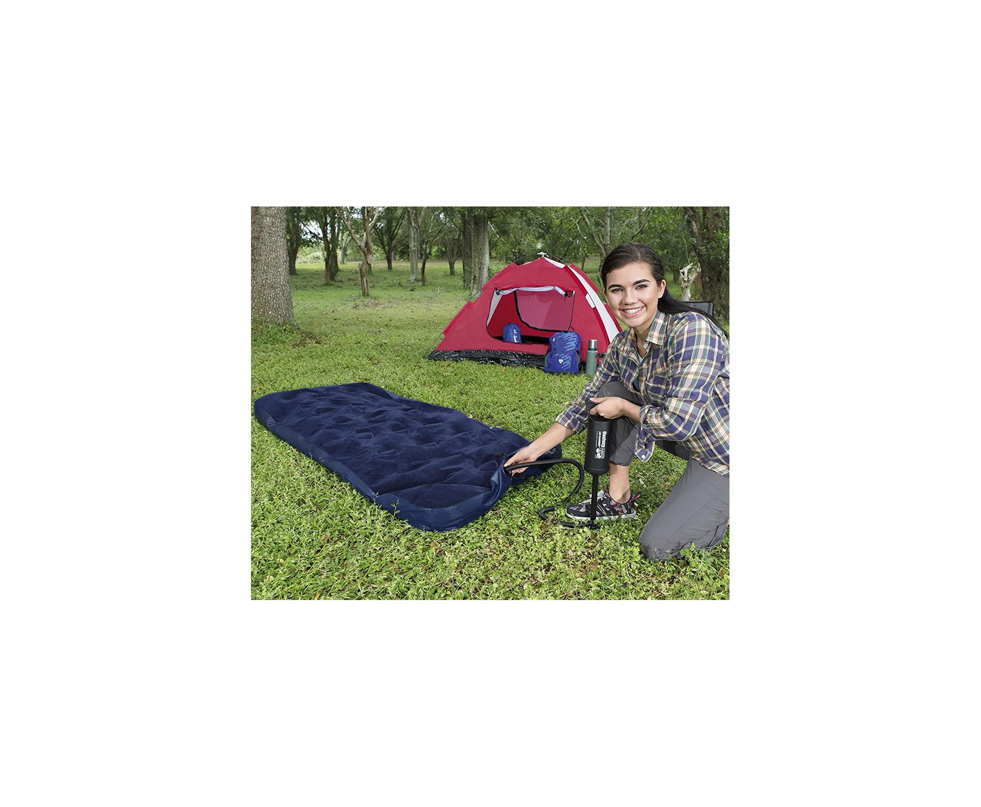 Colchão Inflável Best Way Solteiro Azul