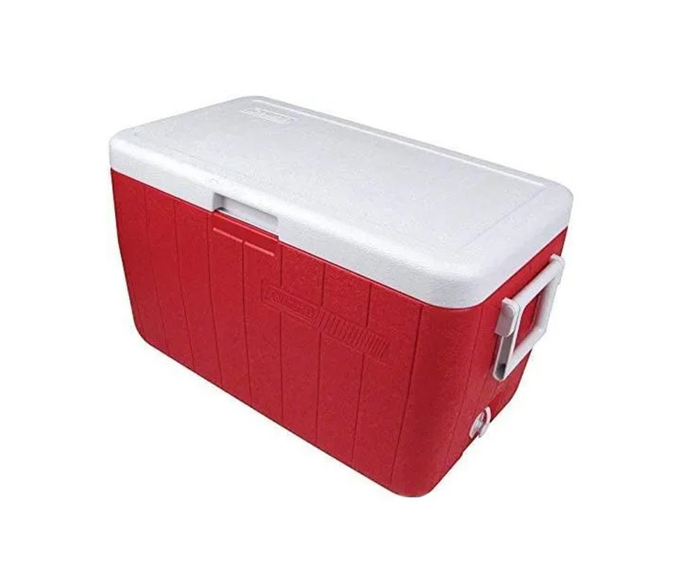 Caixa Térmica 48 Qt (45,4 Lts) - Vermelha - Coleman