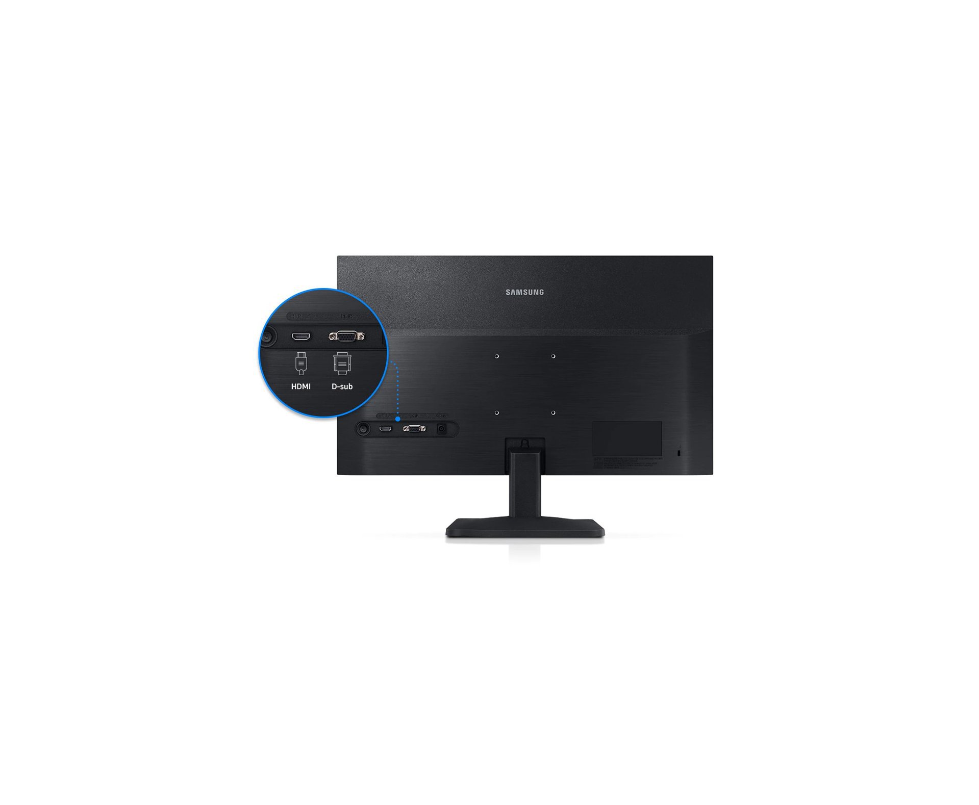 Monitor Samsung 22 FHD HDMI VGA 60HZ Preto - LS22A33ANHLXZD