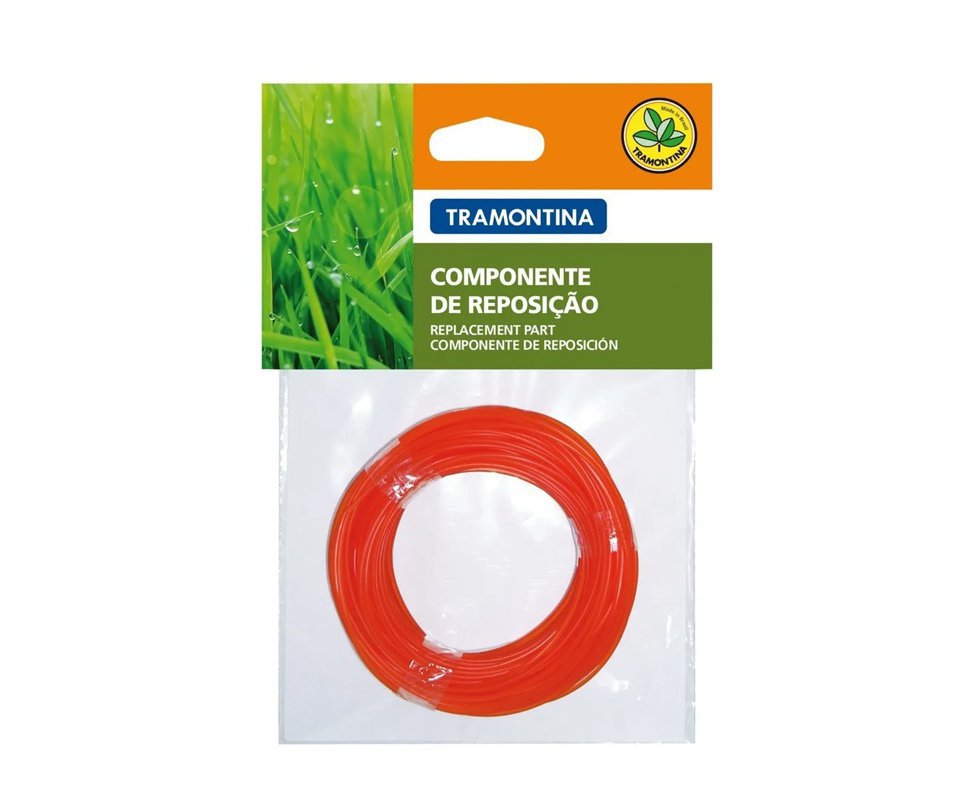 Fio Nylon Roçadeira Tramontina Reforçado 12m X 2,4mm