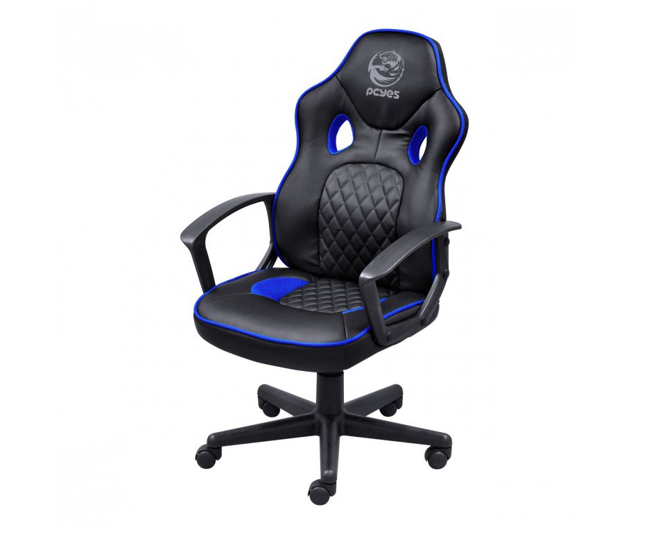 Cadeira Gamer Pcyes Mad Racer Master Sti Madstimsvm - Preto/Azul