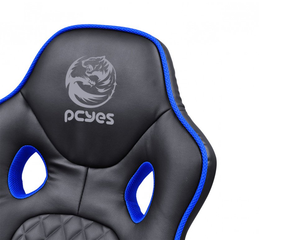 Cadeira Gamer Pcyes Mad Racer Master Sti Madstimsvm - Preto/Azul