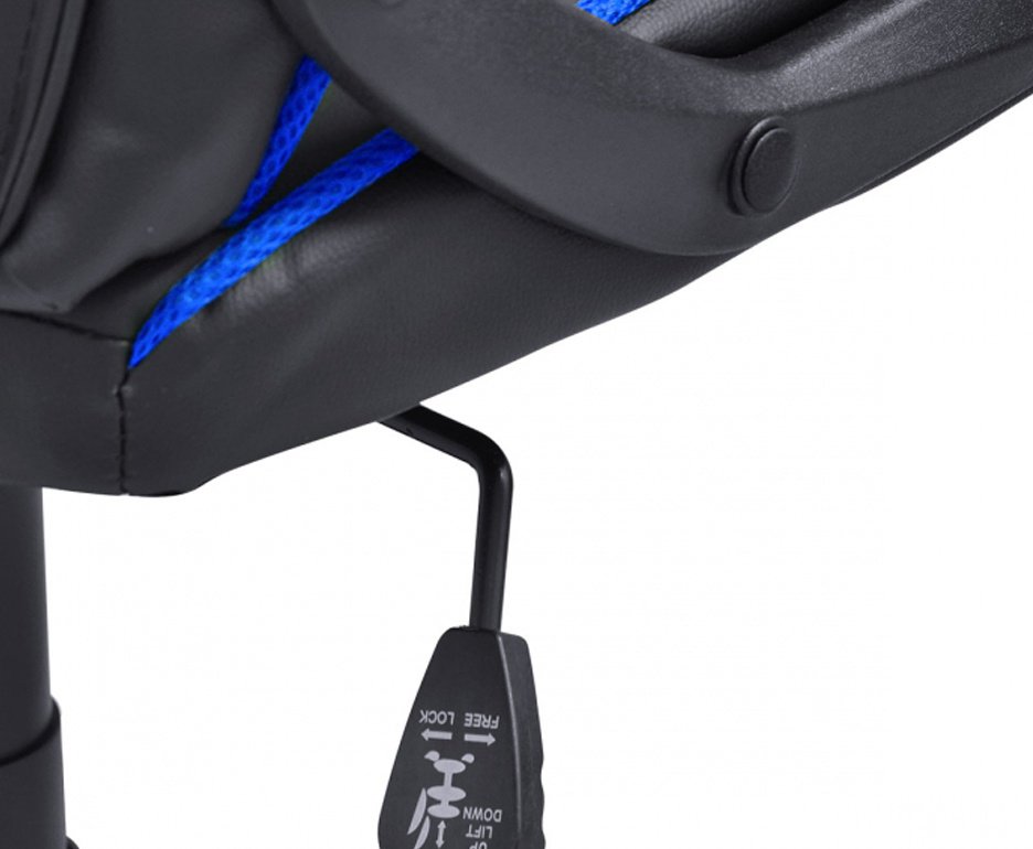 Cadeira Gamer Pcyes Mad Racer Master Sti Madstimsvm - Preto/Azul