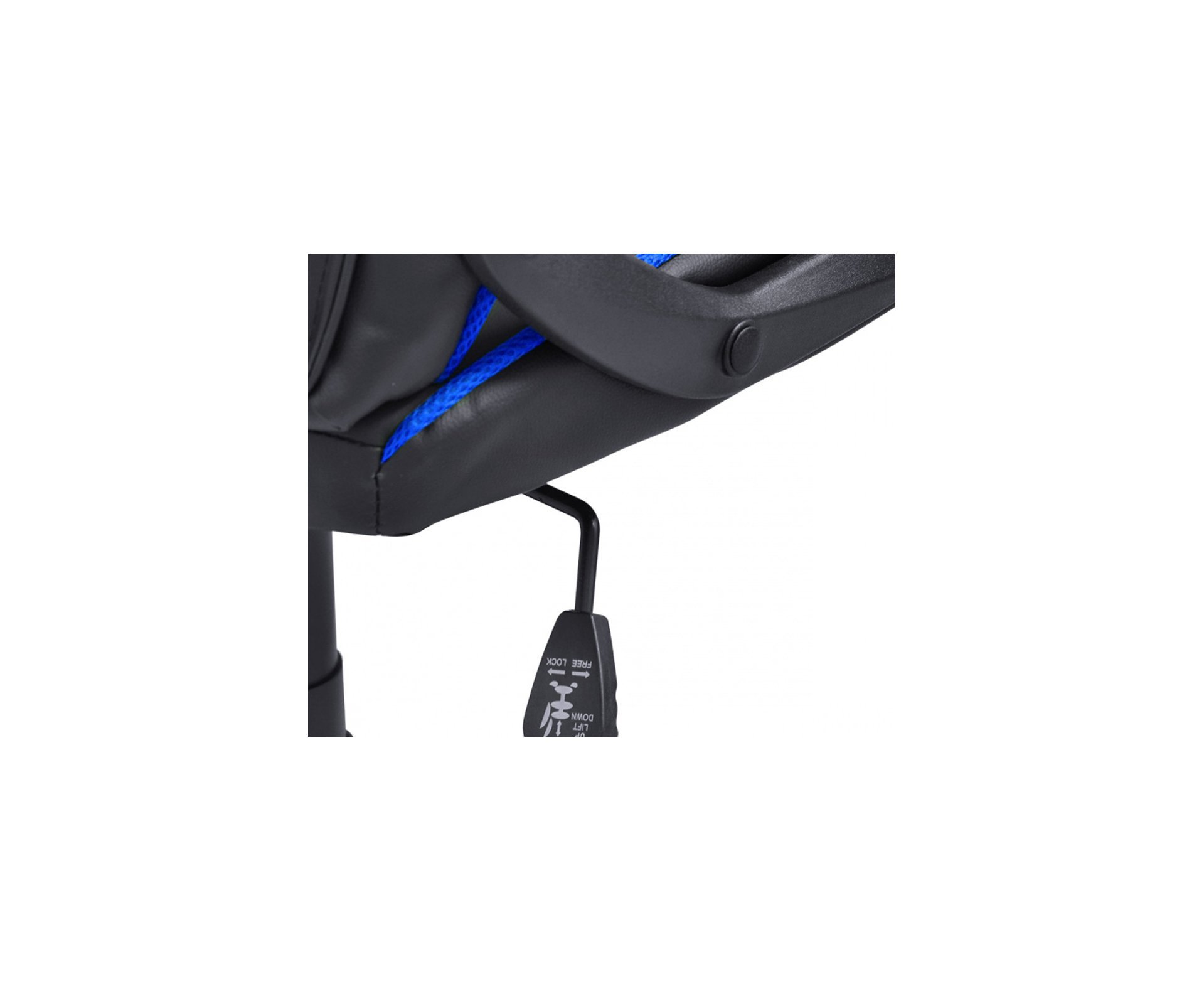 Cadeira Gamer Pcyes Mad Racer Master Sti Madstimsvm - Preto/Azul