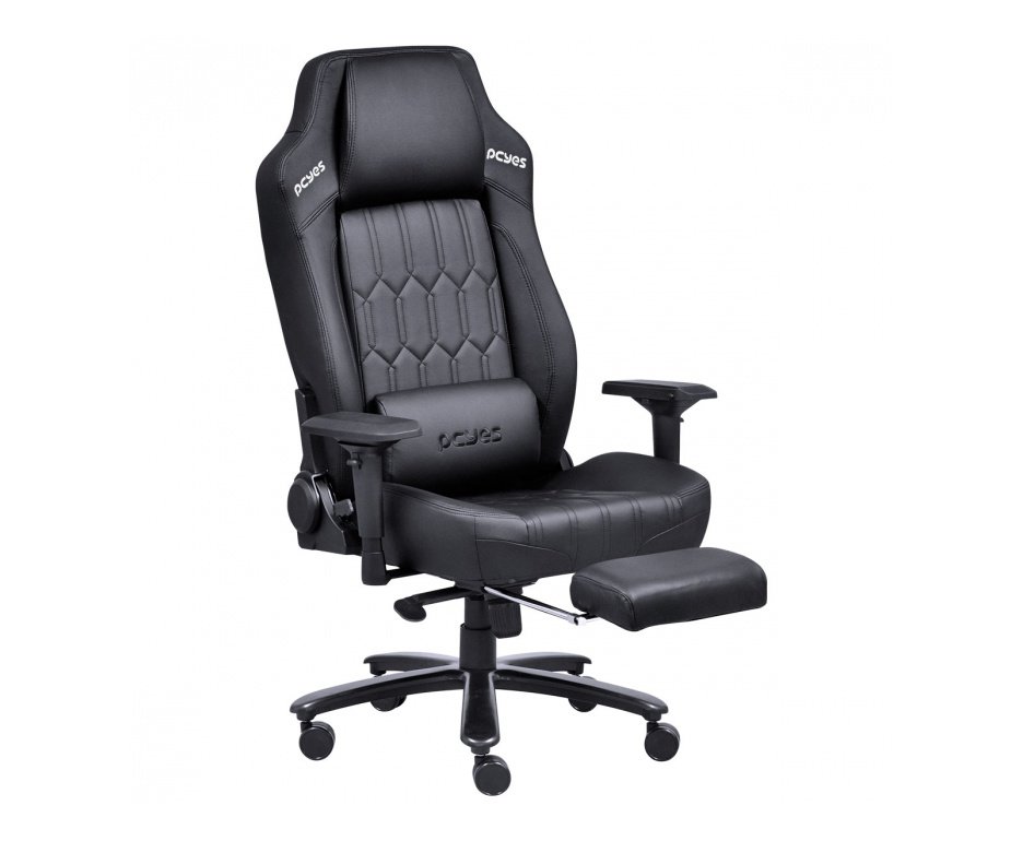 Cadeira Gamer Escritório Mad Racer V16 Preta Em Material Sintético Pcyes  - MADV16PTCSDG
