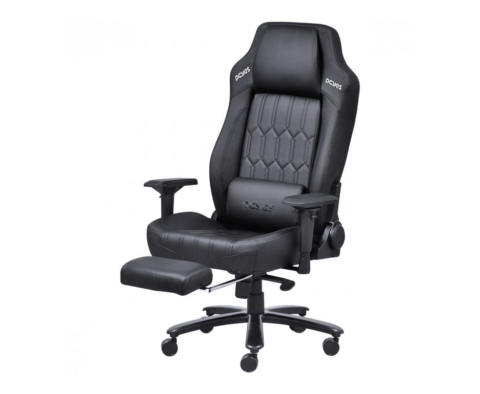 Cadeira Gamer Pcyes Mad Racer V16 Preta Em Material Sintético