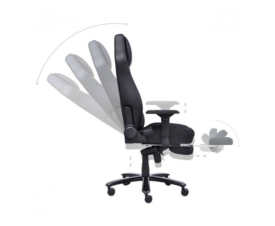 Cadeira Gamer Pcyes Mad Racer V16 Preta Em Material Sintético