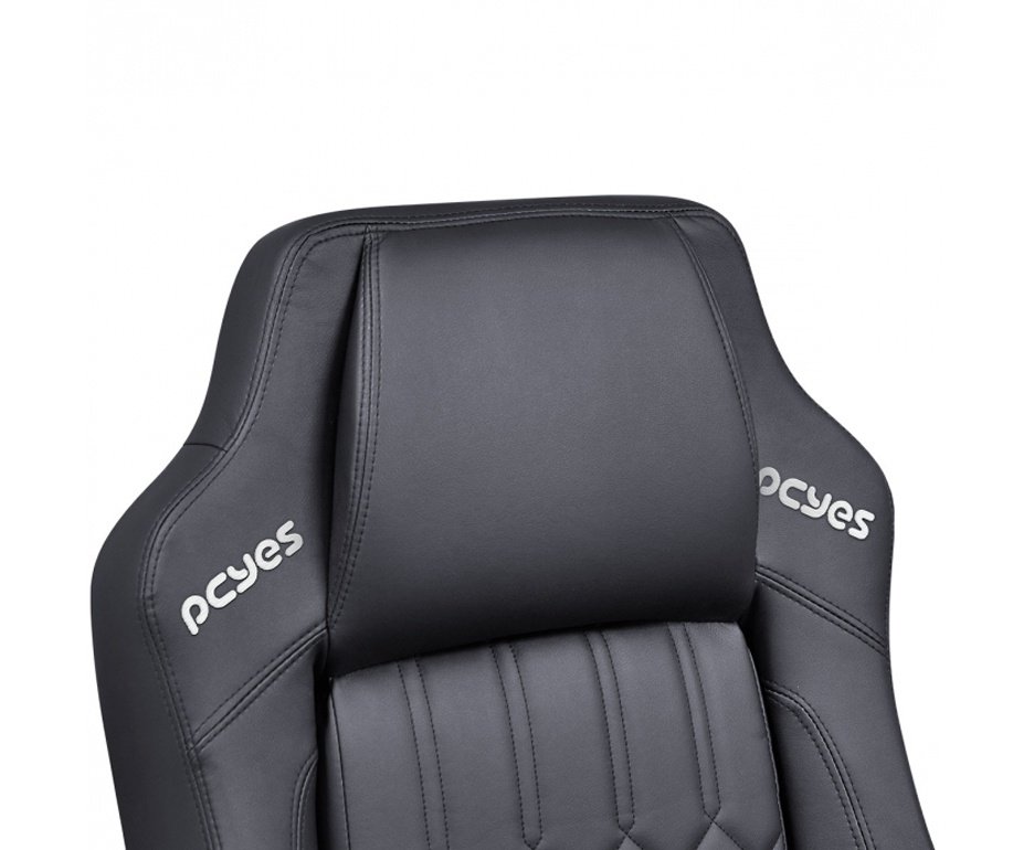 Cadeira Gamer Pcyes Mad Racer V16 Preta Em Material Sintético