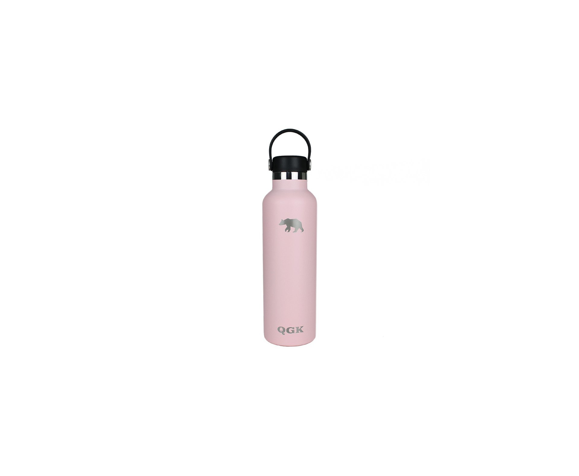 Garrafa Térmica PE Inox 709ml 24oz Rosa Com Tampa - QGK