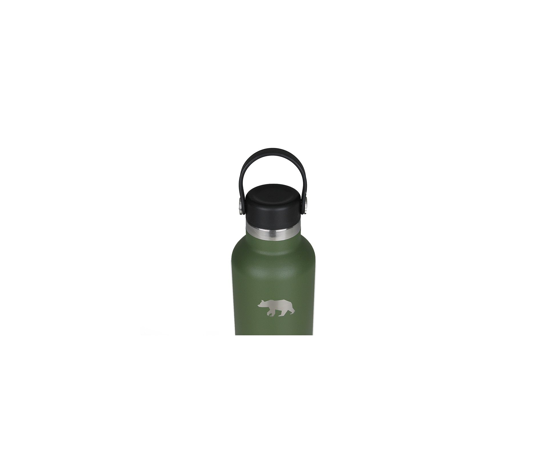 Garrafa Térmica PE Inox 709ml 24oz Verde Militar Com Tampa - QGK