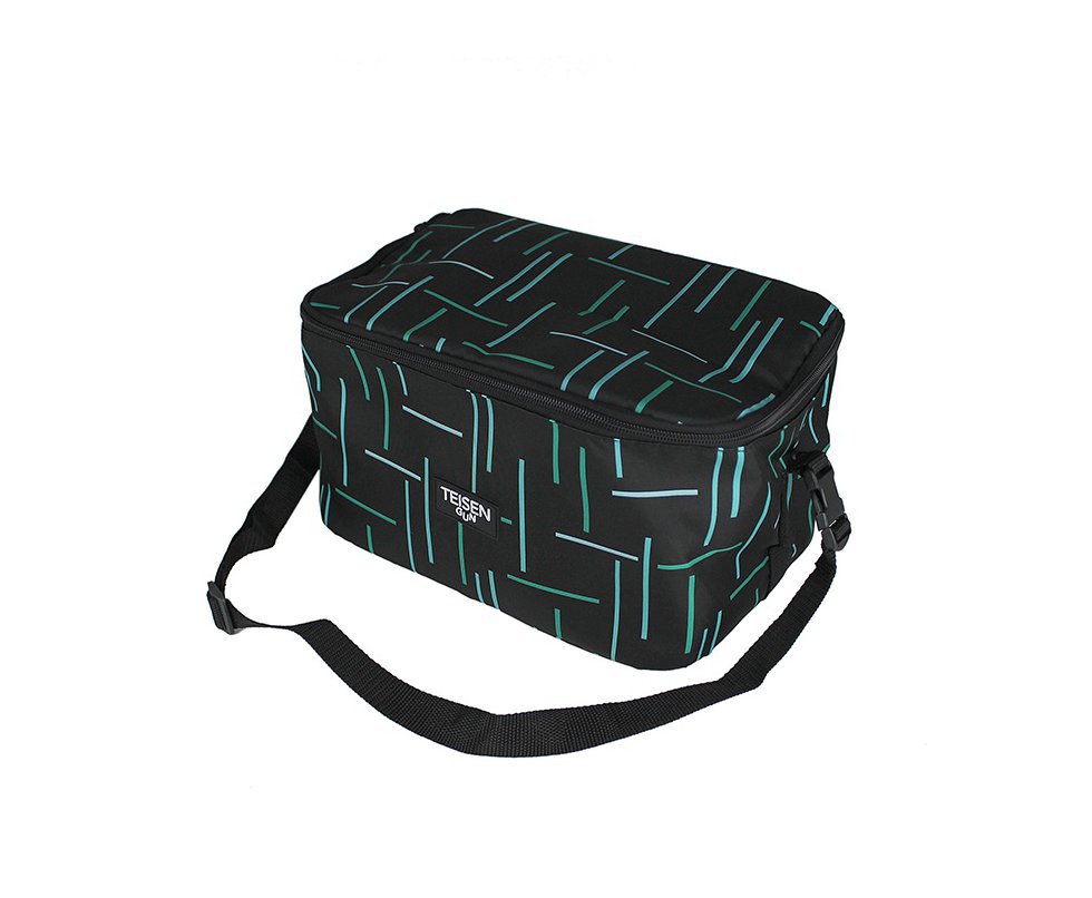 Bolsa Térmica Teisen Gun Verde/Preto M 15X21cm