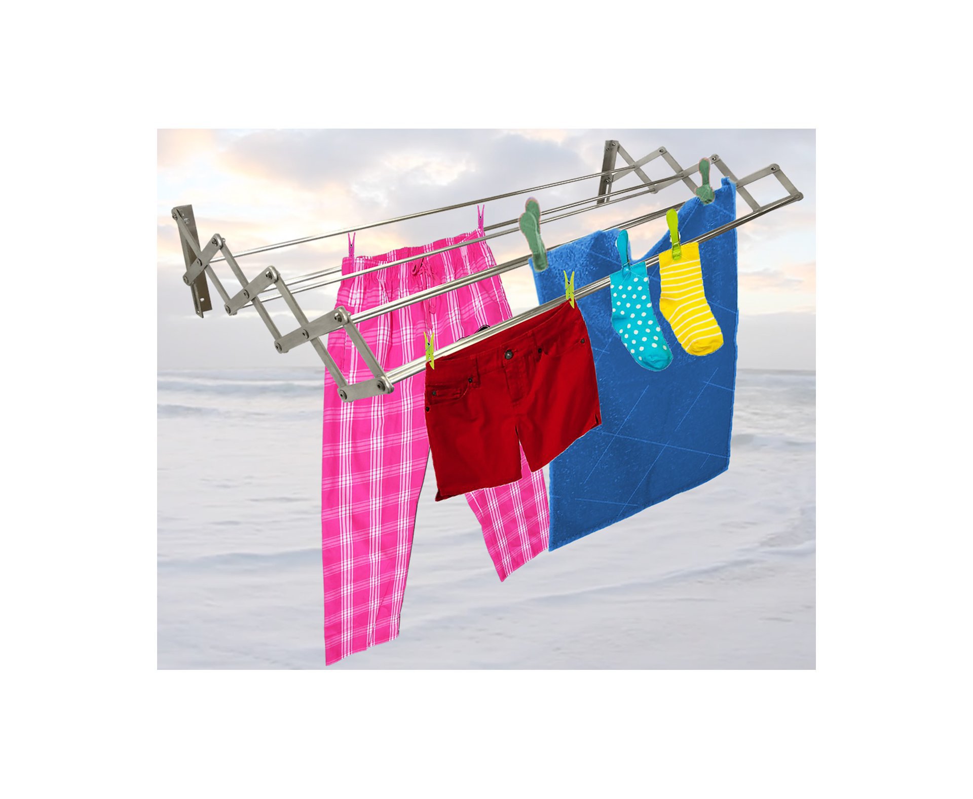 Varal Sanfonado de Parede