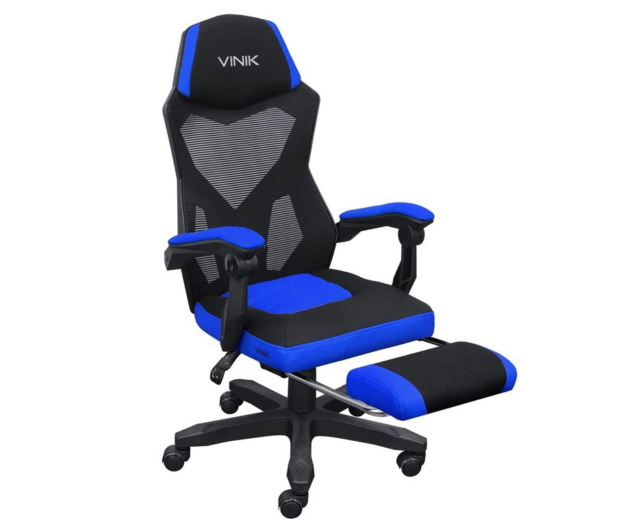 Cadeira Gamer Vinik Rocket Preta com Azul - CGR10PAZ