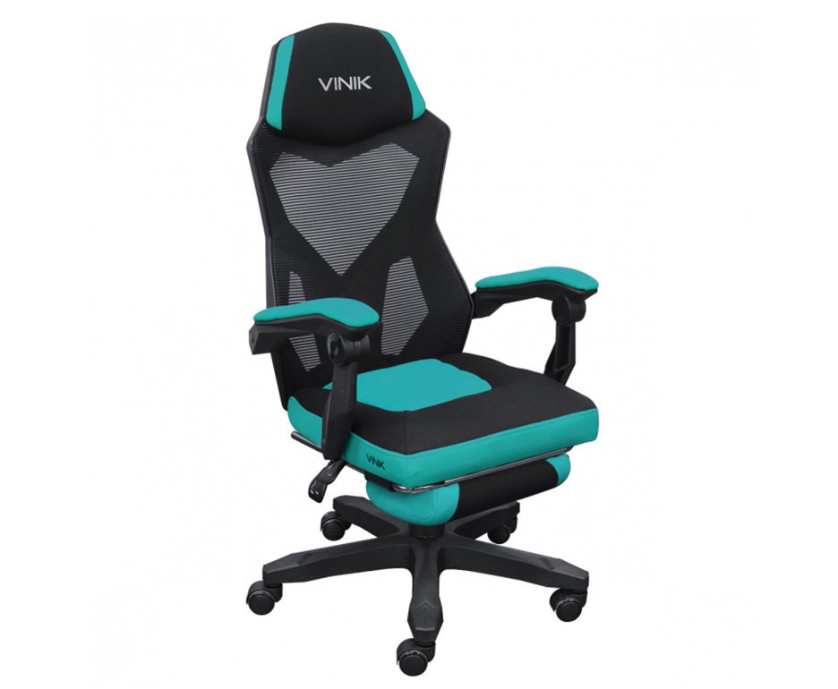 Cadeira Gamer Vinik Rocket Preta com Verde - CGR10PVD